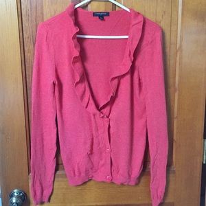 Banana Republic ruffle cardigan